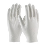 PIP 97-520R CleanTeam Medium Weight Cotton Lisle Inspection Glove with Rolled Hem Cuff - Men's