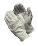 PIP 97-521-10 CleanTeam Medium Weight Cotton Lisle Inspection Glove with Unhemmed Cuff - 10.5"