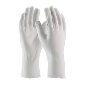 PIP 97-540-12 CleanTeam Heavy Weight Cotton Lisle Inspection Glove with Unhemmed Cuff - 12&quot;