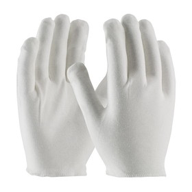 PIP 97-540H CleanTeam Heavy Weight Cotton Lisle Inspection Glove with Overcast Hem Cuff - Men's