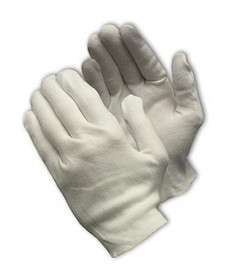 PIP 97-541 CleanTeam Heavy Weight Cotton Lisle Inspection Glove with Unhemmed Cuff - Ladies'