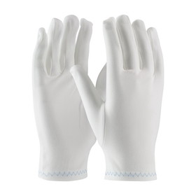 PIP 98-700 CleanTeam Heavy Weight Stretch Nylon Inspection Glove with Zig-Zag Stitched Rolled Hem - Full Fashion Pattern