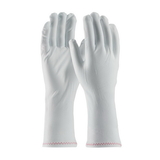 West Chester 98-703-12 CleanTeam Stretch Nylon Inspection Glove with Zig-Zag Stitched Rolled Hem - 12"