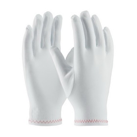 PIP 98-713 CleanTeam Regular Weight Stretch Nylon Inspection Glove with Zig-Zag Stitched Rolled Hem - Full Fashion Pattern