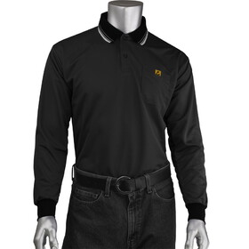 PIP BP801LC-BK Uniform Technology Long Sleeve ESD Polo Shirt