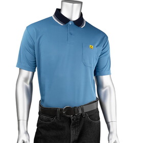 West Chester BP801SC-RB Uniform Technology Short Sleeve ESD Polo Shirt
