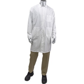PIP BR18-45WH Uniform Technology Staticon Long ESD Labcoat