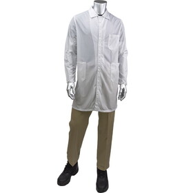 PIP BR51-44WH Uniform Technology StatStar Long ESD Labcoat