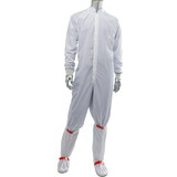 PIP CC1245-65WH Uniform Technology C3 ISO 4 (Class 10) Cleanroom Coverall