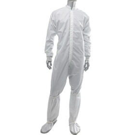 PIP CC1245-68WH Uniform Technology Maxima ESD ISO 4 (Class 10) Cleanroom ESD Coverall