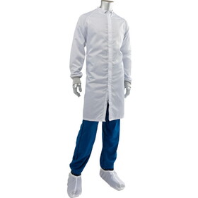 PIP CFRZPD-88WH Uniform Technology Disctek 5.0 ISO 6 (Class 1,000) Cleanroom Frock