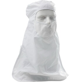 PIP CHPIN2-65WH Uniform Technology C3 ISO 4 (Class 10) Cleanroom Hood with Built-in Face Mask - Pull Over