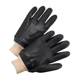 West Chester J1007RF PVC Dipped Glove with Jersey Liner and Rough Finish - Knitwrist