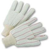 West Chester K81SCNCI PIP Cotton Corded Double Palm Glove with Nap-In Finish - Knit Wrist