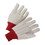 West Chester K81SCNCRI PIP Cotton Corded Double Palm Glove with Nap-In Finish - Red Knit Wrist, Price/Dozen