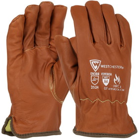 PIP KS993KOA Boss Xtreme Oil Armor Finish Top Grain Goatskin Leather Drivers Glove with Para-Aramid Lining - Keystone Thumb