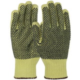 PIP MATA25PL-PD2 Kut Gard Heavy Weight Seamless Knir ATA / Cotton Blended Glove with PVC Dotted Grip - Double Sided