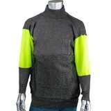 PIP P190BP-PP1-TL Kut Gard ATA PreventWear ATA Blended Cut Resistant Pullover with Removable Belly Patch, Hi-Vis Sleeves and Thumb Loops
