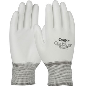 PIP PDESDEC QRP Qualakote Seamless Knit Nylon Glove with Polyurethane Coated Microfoam Grip on Palm & Fingertips