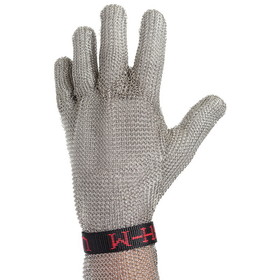 PIP USM-1350 US Mesh Stainless Steel Mesh Glove with Reinforced Finger Crotch and Adjustable Straps - Forearm Length