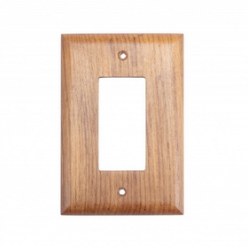 Whitecap Teak Ground Fault Outlet Cover, Receptacle Plate - 60171