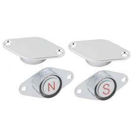 Whitecap 316 S.S. Flat Magnets - Set