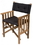 Whitecap 61051 Teak Director's Chair II w/ Cushion (Black)