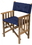 Whitecap 61052 Teak Director's Chair II w/ Cushion (Navy), Price/each