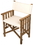 Whitecap 61053 Teak Director's Chair II w/ Cushion (Creme)