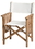 Whitecap 61054 Teak Director's Chair II w/ Cushion (Sail Cloth), Price/each
