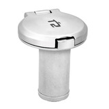Whitecap Folding Deck Fill Straight, Water, 316 SS Body/316 SS Cap (Contoured Cap)- No Vent
