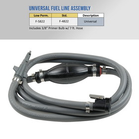 Whitecap Universal Fuel Line Assembly - F-5822