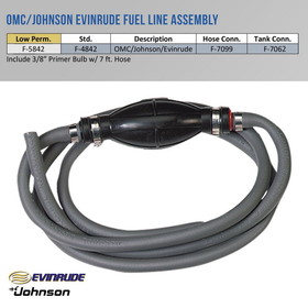 Whitecap OMC/Johnson Evinrude Fuel Line Assembly - F-5842