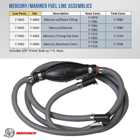 Whitecap Mercury/Mariner Fuel Line Assembly - F-5862