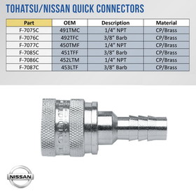 Whitecap Tohatsu/Nissan Quick Connector - F-7085C
