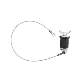 Whitecap 1" Alum. Tee Handles Bailer Plug w/S.S. Cable