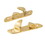 Whitecap S-0982BC Pkgd. Polished Brass 5-1/2" Bow Chocks (pr), Price/pair