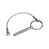 Whitecap Stainless Steel Quick Release Pin with Lanyard & Tab (1/4" x 1-5/8") - S-1019