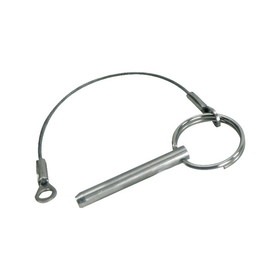 Whitecap Stainless Steel Quick Release Pin with Lanyard &amp; Tab (1/4&quot; x 1-5/8&quot;) - S-1019