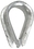 Whitecap S-1541 Galvanized Rope Thimble-1/2"
