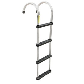 Whitecap 304 S.S. Removable/Telescoping Pontoon Boat Ladder (4-step)