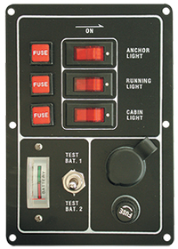 Whitecap Rocker Switch Panel - S-3310