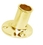 Whitecap S-5002B Polished Brass Flagpole Socket, 1", Price/each