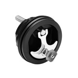 Whitecap C.P.Zinc/Black Nylon locking compression handle 1-3/8
