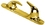 Whitecap S-0980B Polished  Brass Bow Chocks, 4" (pr)