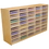 Wood Designs WD17581 (40) 3" Letter Tray Storage Unit w/Translucent Trays