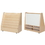 Wood Designs WD35201 Book Storage &Display with Markerboard w/(4) 3" Translucent Letter Trays