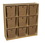 Natural Environments WD50900-720 (9) Cubby Storage with Large Baskets , 49.00"H x 48.00"W x 15.00"D