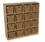 Natural Environments WD50916-719 (16) Cubby Storage with Medium Baskets , 49.00"H x 48.00"W x 15.00"D