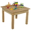 Wood Designs WD82418 24" Square Hardwood Table with 18" Legs